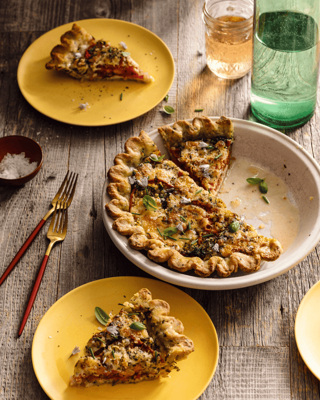 Stacey Mei Yan Fong's Heirloom Tomato and Cheese Pie