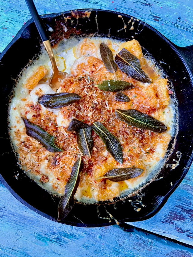 Butternut Squash Gnocchi Mac N Cheese