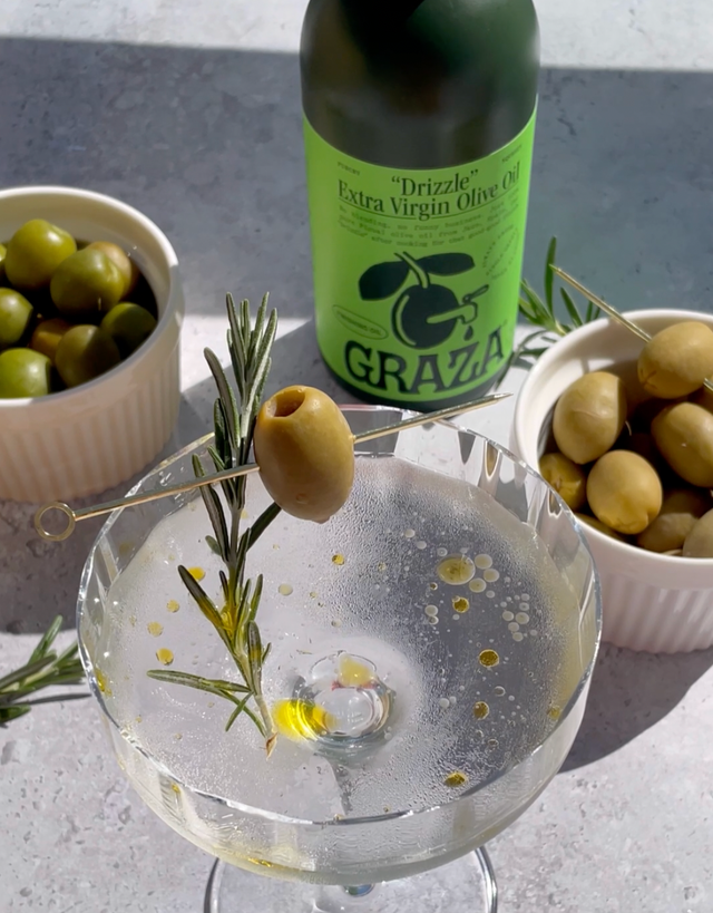 Grazatini: Delicious Olive Oil Martini Recipe