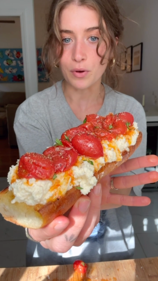 Heirloom Tomato Ricotta Toast