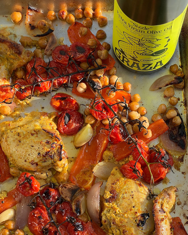 Sheet Pan Chicken Shawarma and Vegetables