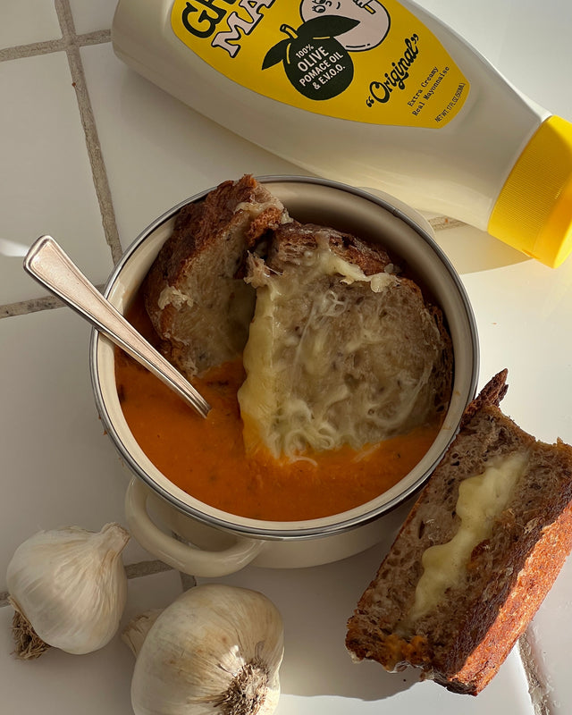 Roasted Tomato Soup and Grilled Cheese