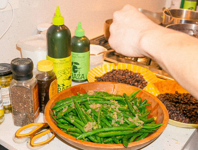 Green Beans with Shallot Confit Vinaigrette