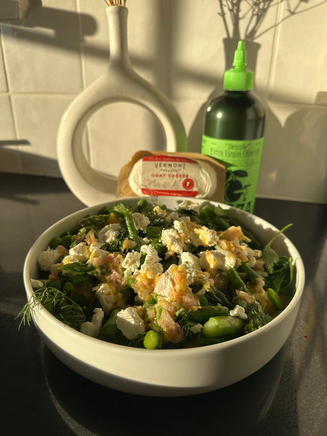 Vermont Creamery's Goat Cheese Asparagus Salad