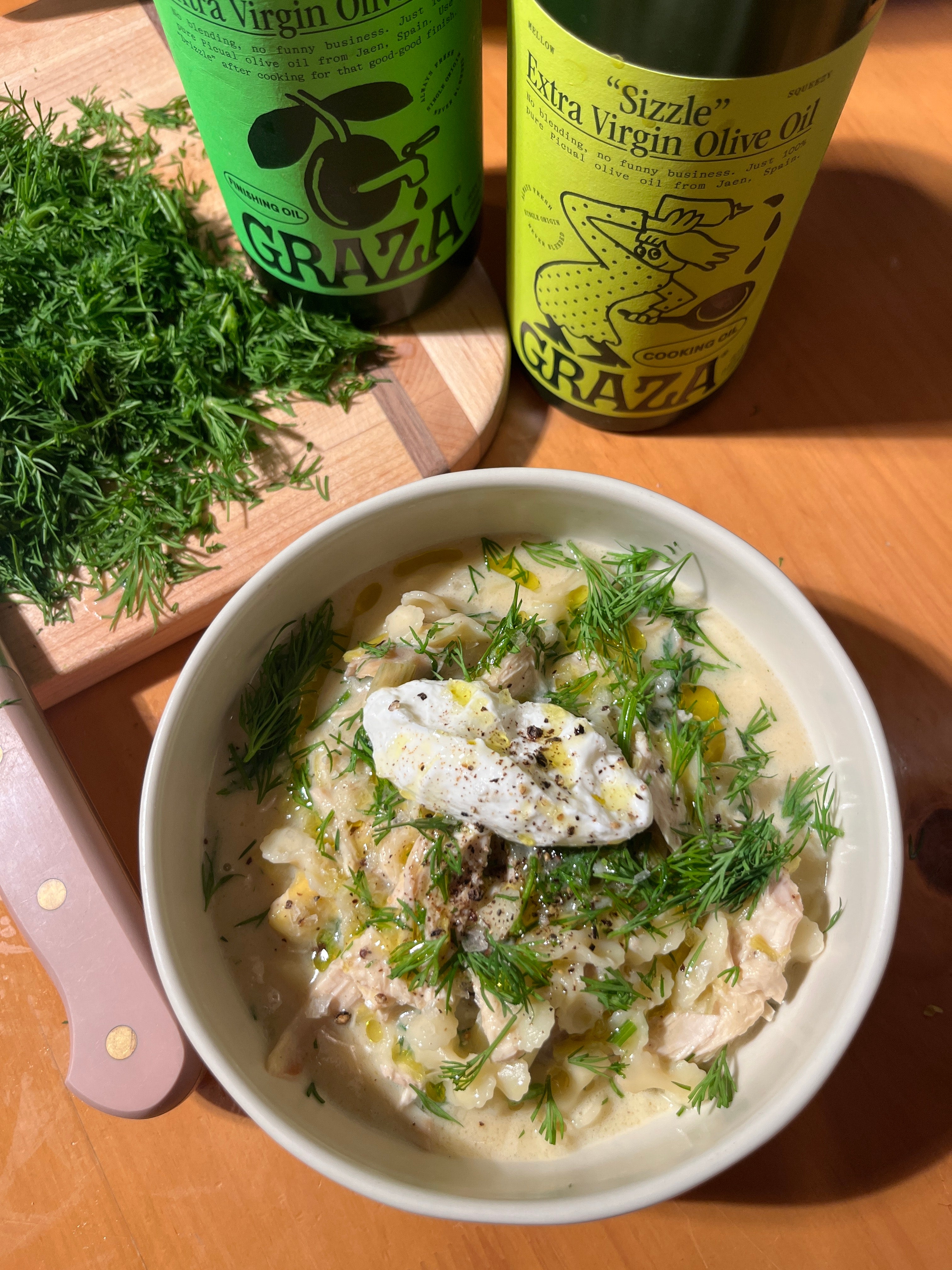 Lemon Chicken Dill Soup