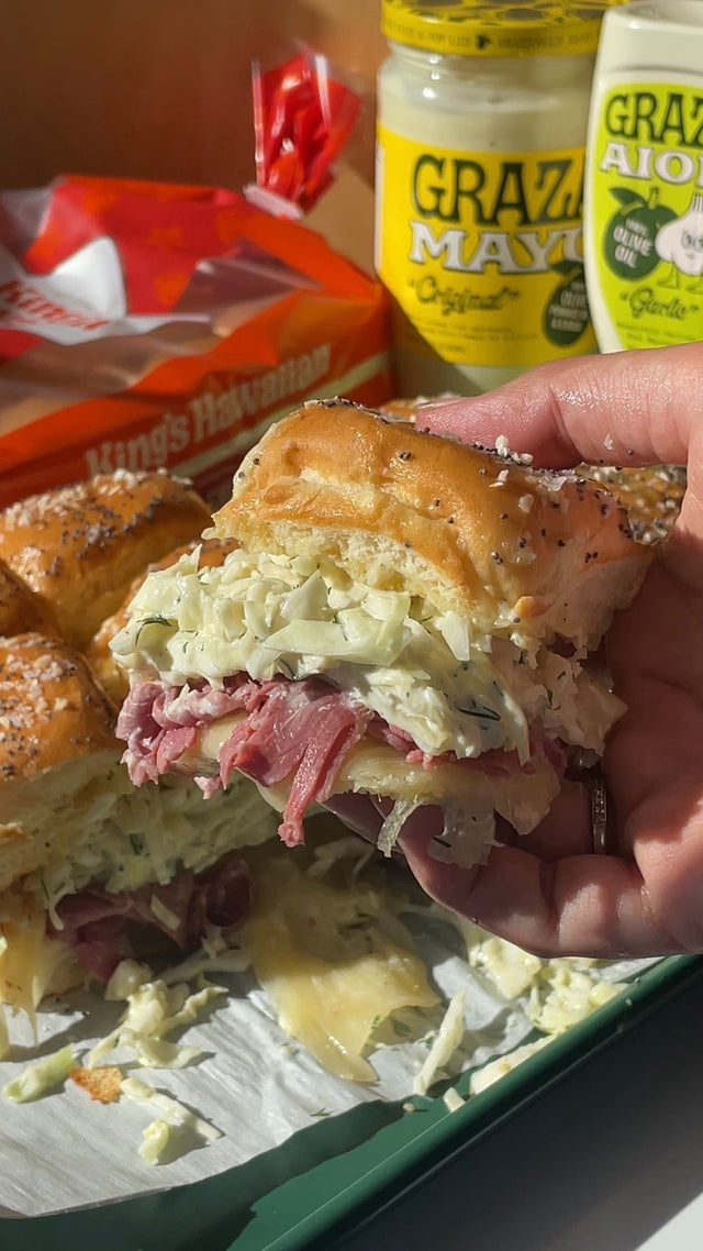 Pull-Apart Corned Beef Sliders