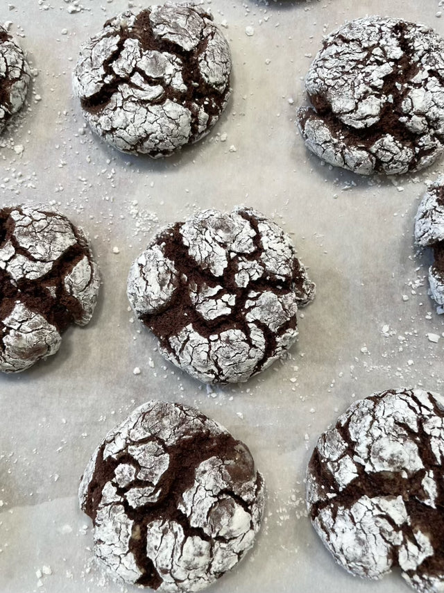 Drizzle Chocolate Crinkles
