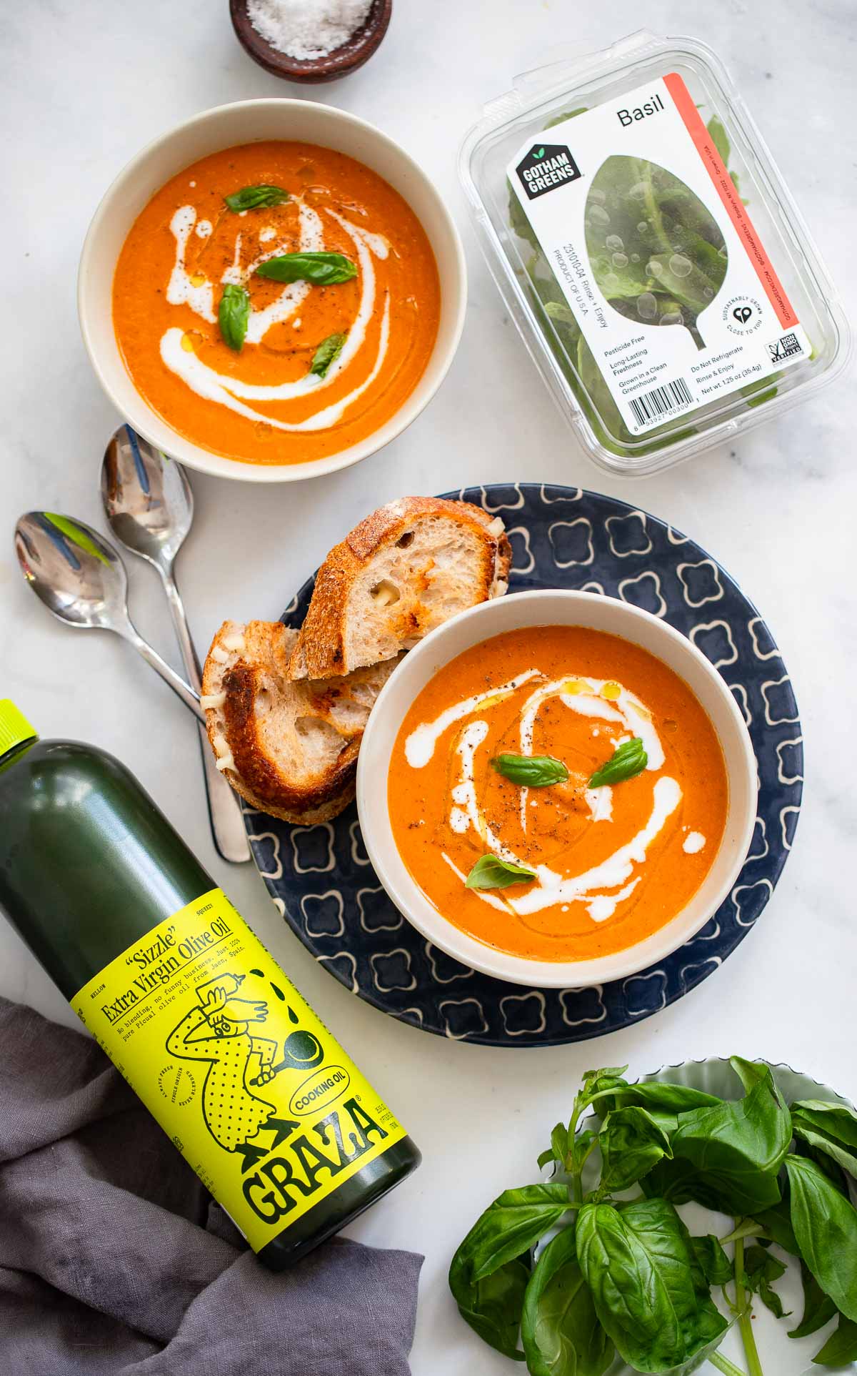 Roasted Tomato Basil Soup