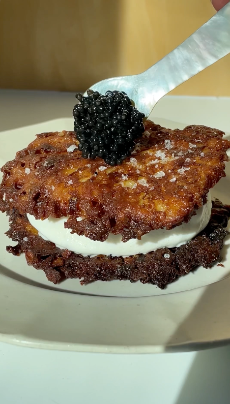 Potato Chip Latke Ice Cream Sandwich