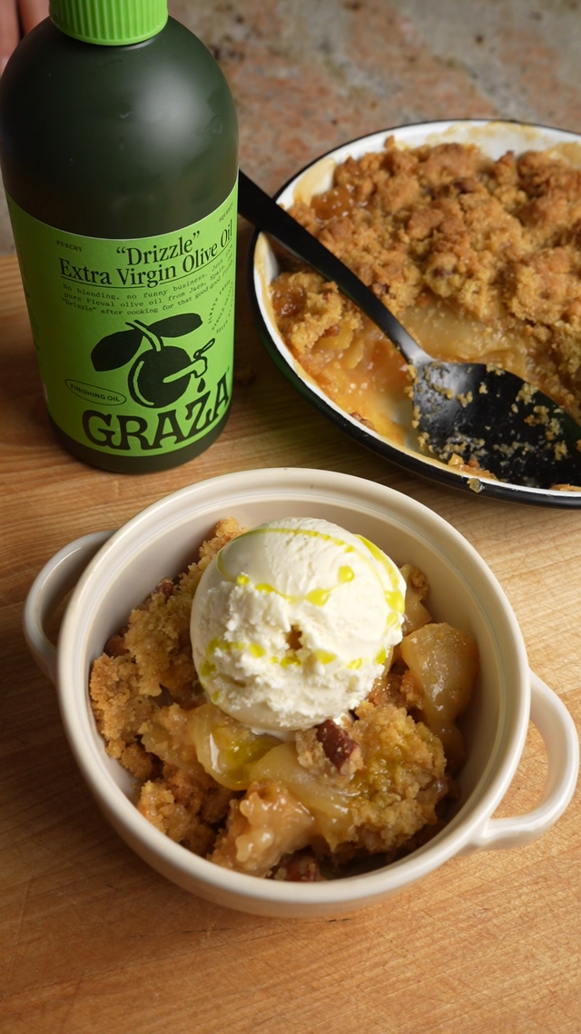 Olive Oil Apple Crumble