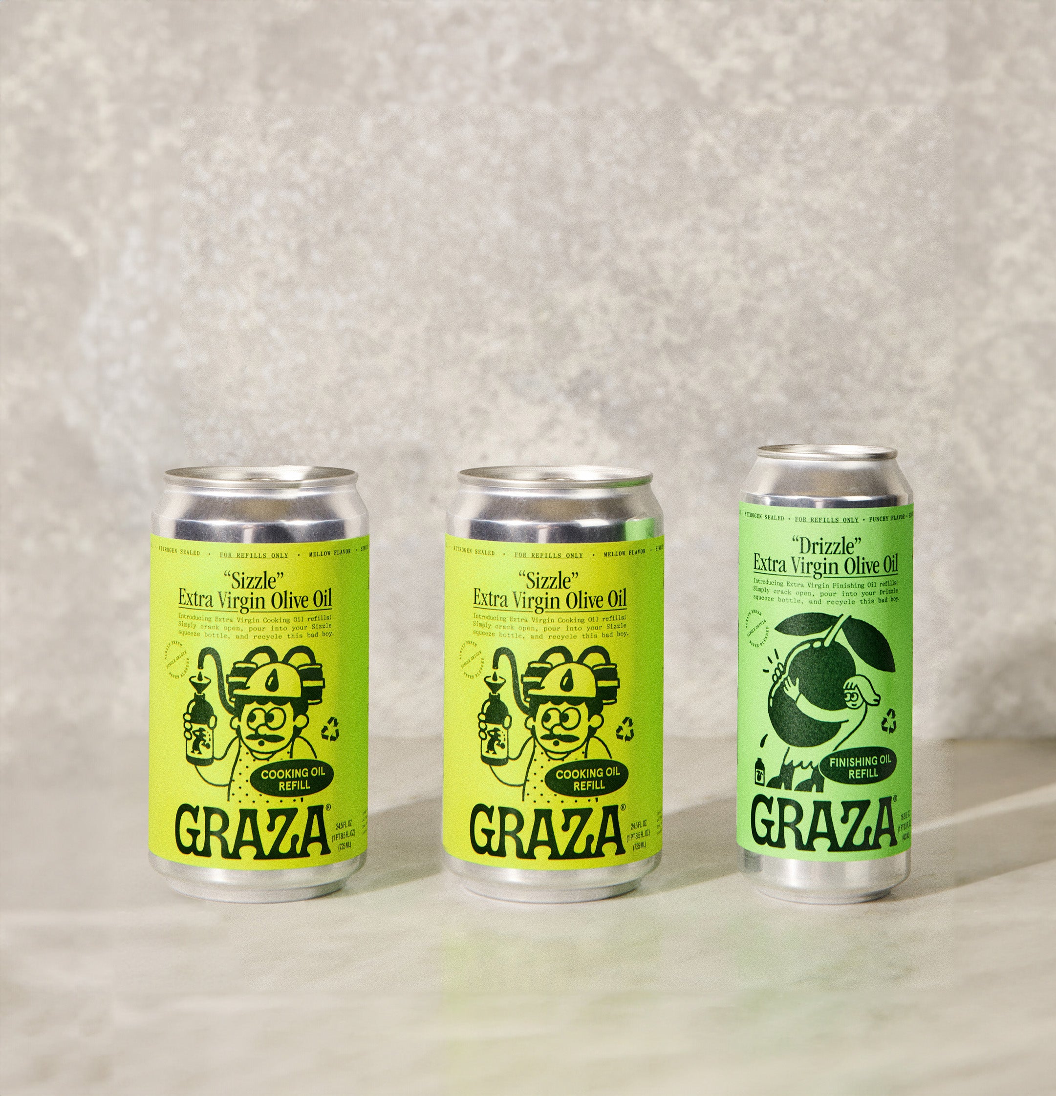 Drizzle” & “Sizzle” Olive Oil | Graza